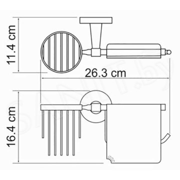 Держатель для туалетной бумаги Wasserkraft Isen K-4059