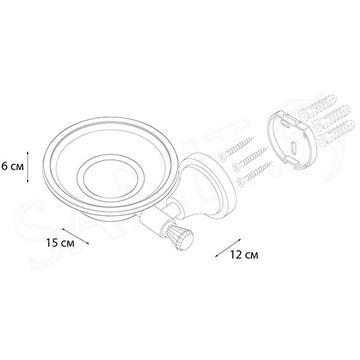 Мыльница Fixsen Crystal SF-35008