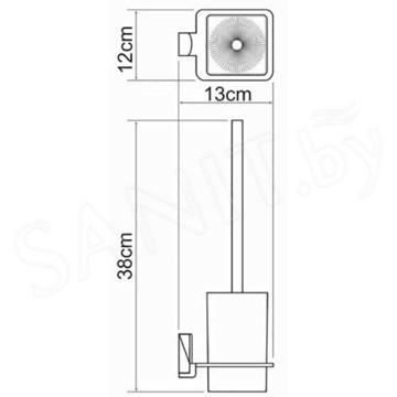 Ершик для унитаза Wasserkraft Leine K-5027