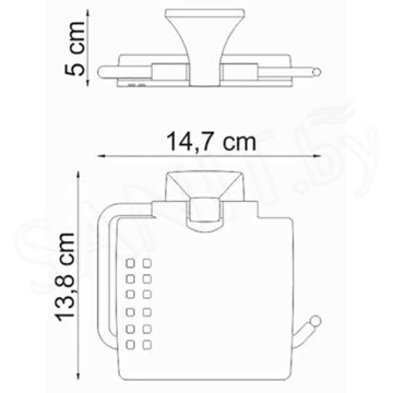 Держатель для туалетной бумаги Wasserkraft Wern K-2525