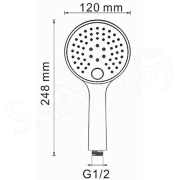 Душевая лейка Wasserkraft A060