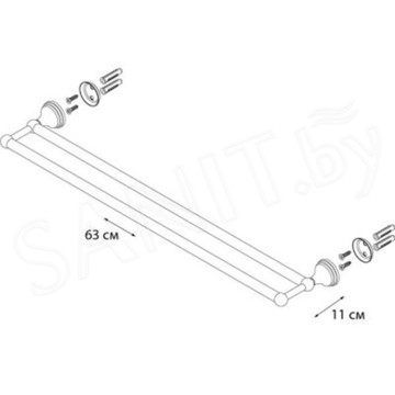 Держатель для полотенец Fixsen Laguna GR-7802