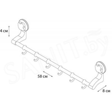 Держатель для полотенец Fixsen Element GR-7077