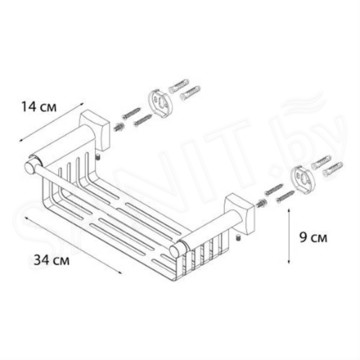 Полка Fixsen Kvadro FX-61323