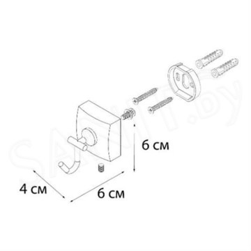 Крючок Fixsen Kvadro FX-61305F