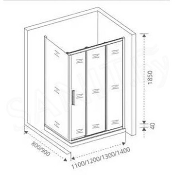 Душевой уголок Good Door Orion WTW + SP C-CH 140