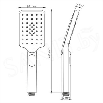 Душевая лейка Wasserkraft A126