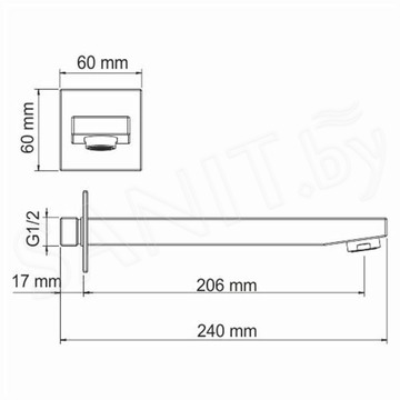 Излив для ванны Wasserkraft A091