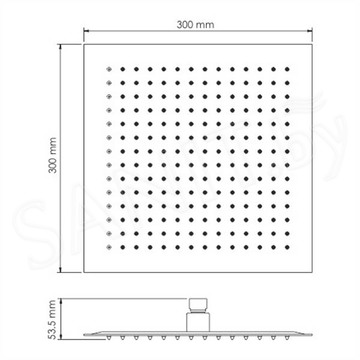 Верхний душ Wasserkraft A162