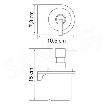 Дозатор для моющих средств Wasserkraft Kammel K-8399