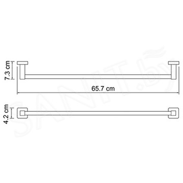 Держатель для полотенец Wasserkraft Dill K-3930