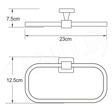 Держатель для полотенец Wasserkraft Dill K-3960