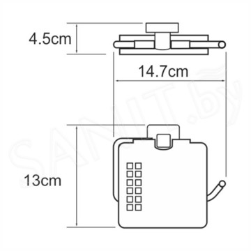 Держатель для туалетной бумаги Wasserkraft Dill K-3925