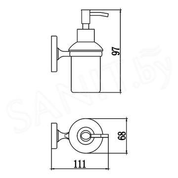 Дозатор для моющих средств Savol S-007031