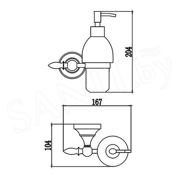Дозатор для моющих средств Savol S-06831B