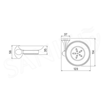 Мыльница Iddis Male MALSSG0i42