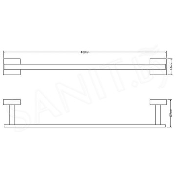 Держатель для полотенец Omnires Lift 8124ACR / 8124CR