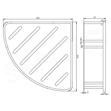 Полка Omnires Uni UN3615CR