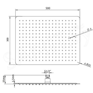 Верхний душ RGW Shower Panels SP-84