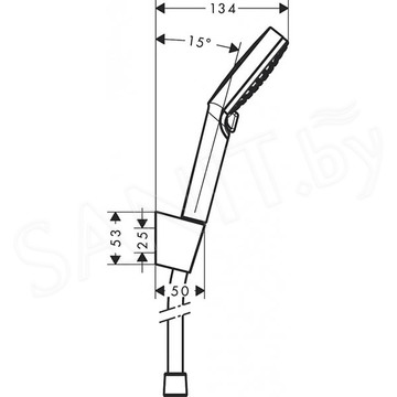 Душевая лейка со шлангом Hansgrohe Crometta Vario Porter 26692400