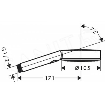 Душевая лейка Hansgrohe Pulsify Relaxation 105 3jet