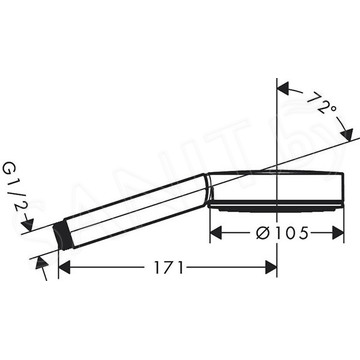 Душевая лейка Hansgrohe Pulsify Relaxation 105 1jet