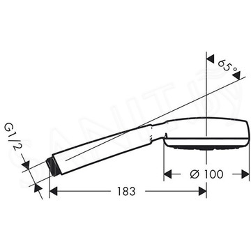 Душевая лейка Hansgrohe Crometta 100 1jet 26825400