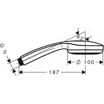 Душевая лейка Hansgrohe Croma 100 1jet 28580000