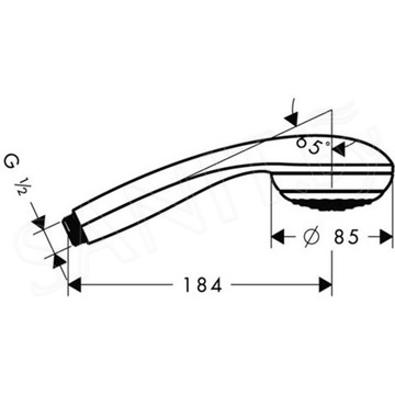 Душевая лейка Hansgrohe Crometta 85 1jet 28585000