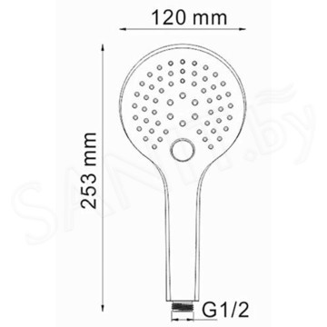 Душевая лейка Wasserkraft A078