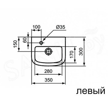 Умывальник Ideal Standard Tempo T056801 / T056901