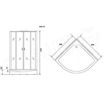Душевая кабина Niagara NG-6001-01 / NG-6002-01