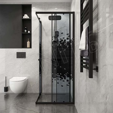 Душевой уголок Niagara Eco NG-1008-14Q / NG-1009-14Q / NG-1010-14Q Black