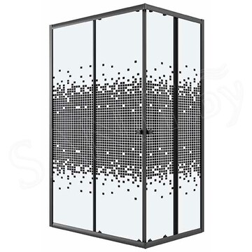 Душевой уголок Niagara Eco NG-1012-14Q / NG-1018-14Q Black