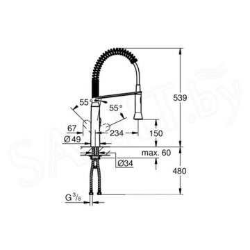 Смеситель для кухонной мойки Grohe K7 31379A00 / 31379AL0