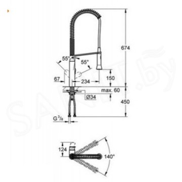 Смеситель для кухонной мойки Grohe K7 32950A00 / 32950AL0