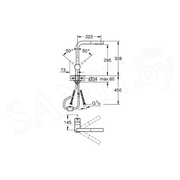 Смеситель для кухонной мойки Grohe Mintа 30274DA0 / 30274DL0