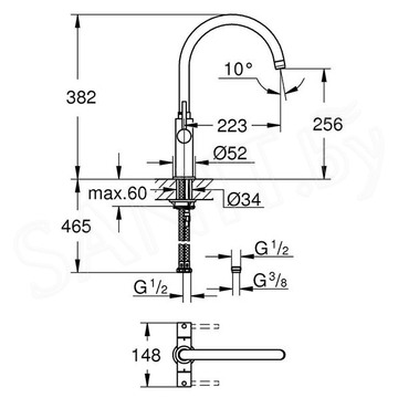 Смеситель для кухонной мойки Grohe Ambi Cosmopolitan 30190000