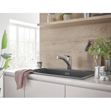 Смеситель для кухонной мойки Grohe Eurosmart 30305001 / 30305DC1 с выдвижным изливом