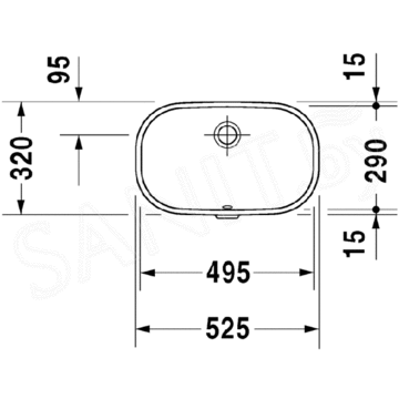 Умывальник Duravit D-Code 495 0338490000 / 560 0338560000