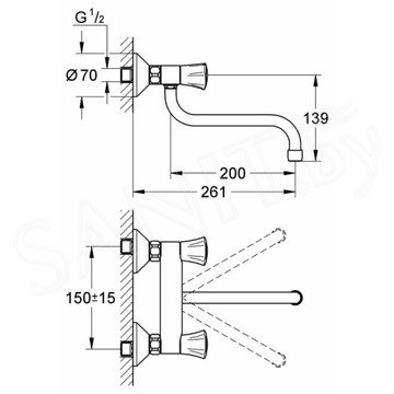 Смеситель для кухонной мойки Grohe Costa L 31187001