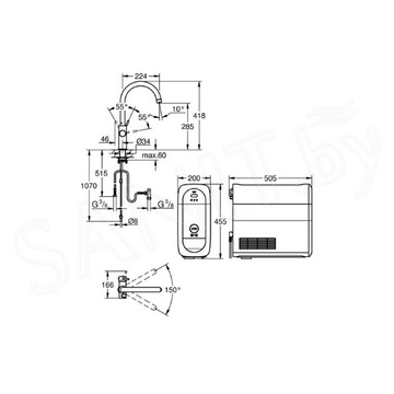 Смеситель для кухонной мойки Grohe Blue Home 31455000 / 31455DC0 с системой очистки воды