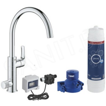 Смеситель для кухонной мойки Grohe Blue Pure Eurosmart 30384000 в комплекте с фильтром