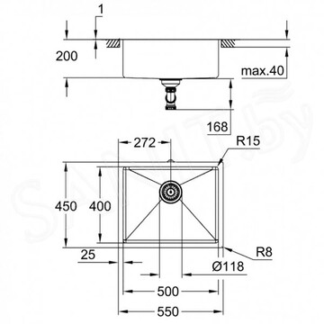 Кухонная мойка Grohe K700U 31574AL1