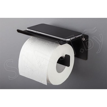 Держатель для туалетной бумаги Deante Mokko Nero ADM N221 с полкой для телефона
