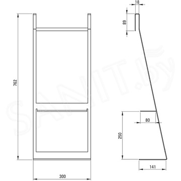 Полка Deante Mokko Bianco ADM A53K