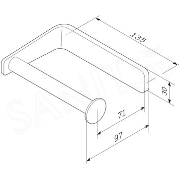 Держатель для туалетной бумаги AM.PM Inspire 2.0 A50A34100