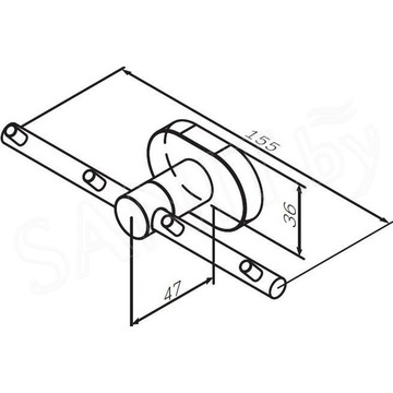 Планка с крючками AM.PM Sense L A7435900