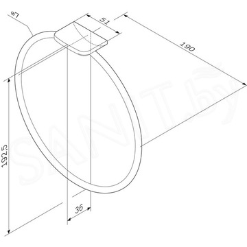 Держатель для полотенец AM.PM Inspire 2.0 A50A34400