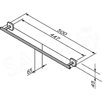 Держатель для полотенец AM.PM Gem A90346400